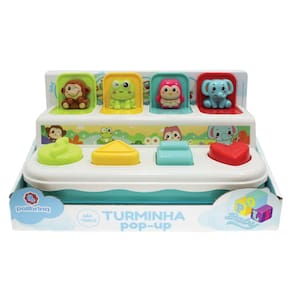 Brinquedo de Bebê Turminha Pop-up interativo Atóxico Polibrinq