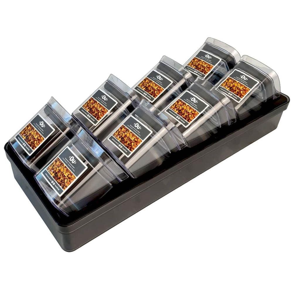 Conjunto 8 Potes Herméticos Organizadores Para Temperos Condimentos Gaveta Bancada Ou Block