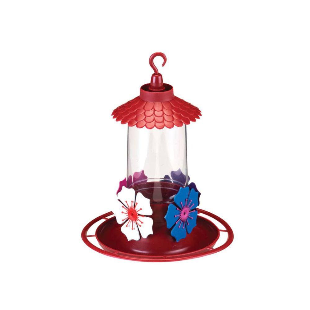 Bebedouro Beija-Flor Com Poleiro e Chapéu (290ml) MÁXXIMO