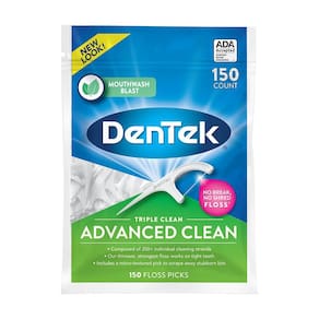 Fio Dental Dentek Floss Picks Triple Clean Advanced 150un
