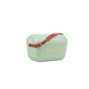 Bolsa Térmica Cooler Retrô Com Alça Em Couro 12 Litros - Polarbox