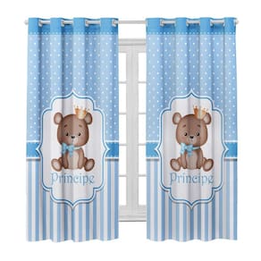 Cortina Infantil 3,00 X 2,20 Estampada Decorativa