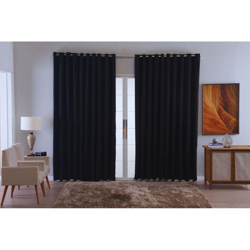 Cortina Blackout Em Tecido Ellegance Sala Quarto 4,00X2,50