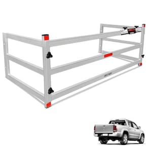 Extensor de Caçamba Amarok 2010 a 2023 Divisor ED Prata