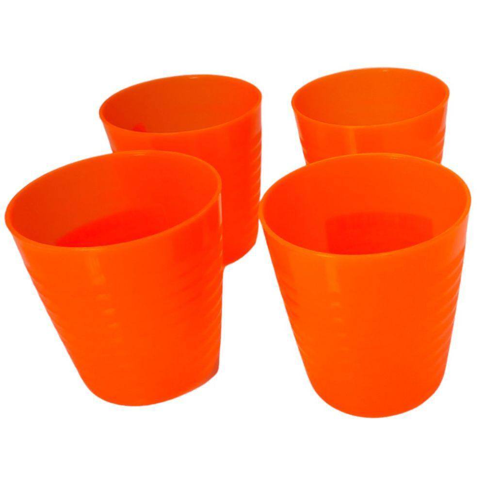 Kit 4 copos Laranjas
