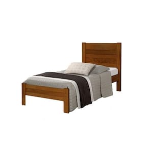 Cama Solteiro 100% Madeira Maciça Reforçada Lara Castanho