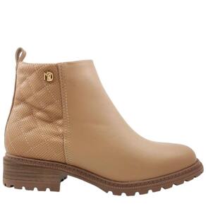 Bota Feminina Casual Dia a Dia Cano Baixo Zíper Lateral Modare Ultra Conforto 7074.106