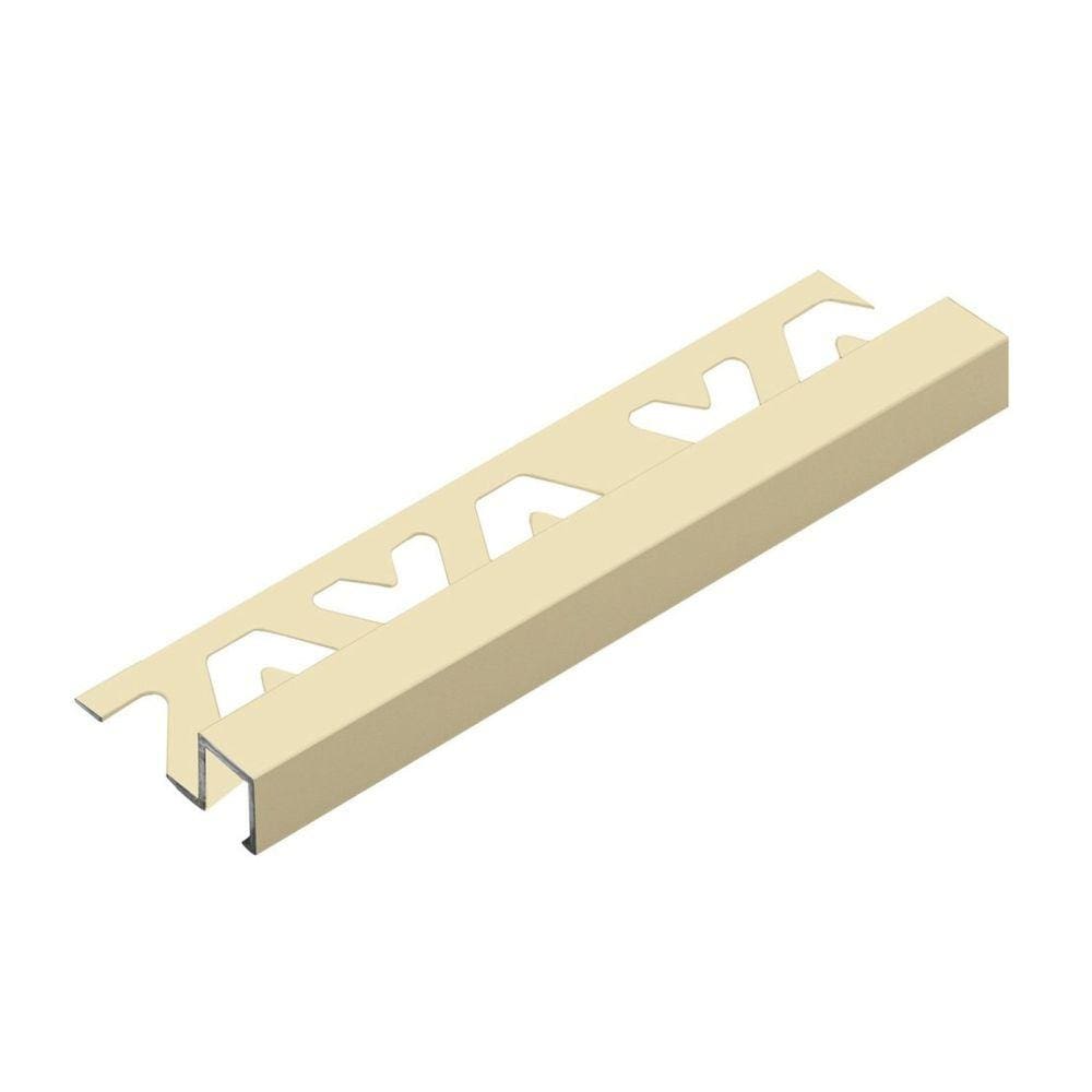 Perfil de Alumínio para Acabamento 10mm X 1,2cm Firenze Champagne Viscardi - caixa com 5 Unidade - Champagne Brilho