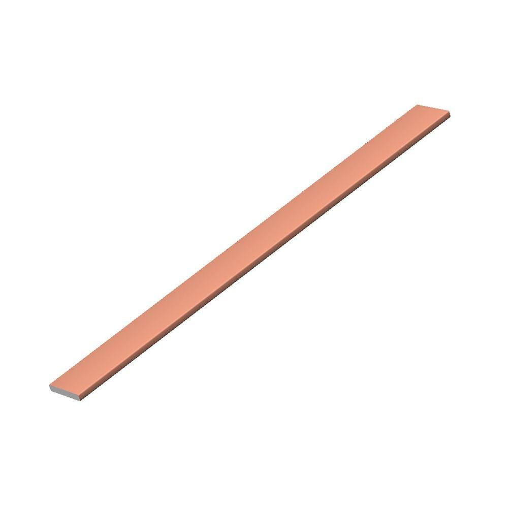 Perfil de Alumínio para Acabamento 3,10mm X 0,935cm Laminum - caixa com 5 Unidade - Coral Brilho