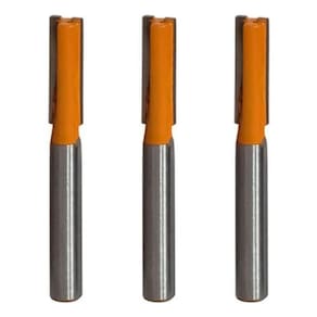 Kit 3 Fresa Reta Paralela 6Mm X 6Mm Metal Duro Tupia Madeira