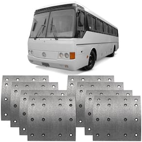 Lona Freio Dianteira Traseira Mercedes Benz O 371 Fras-le