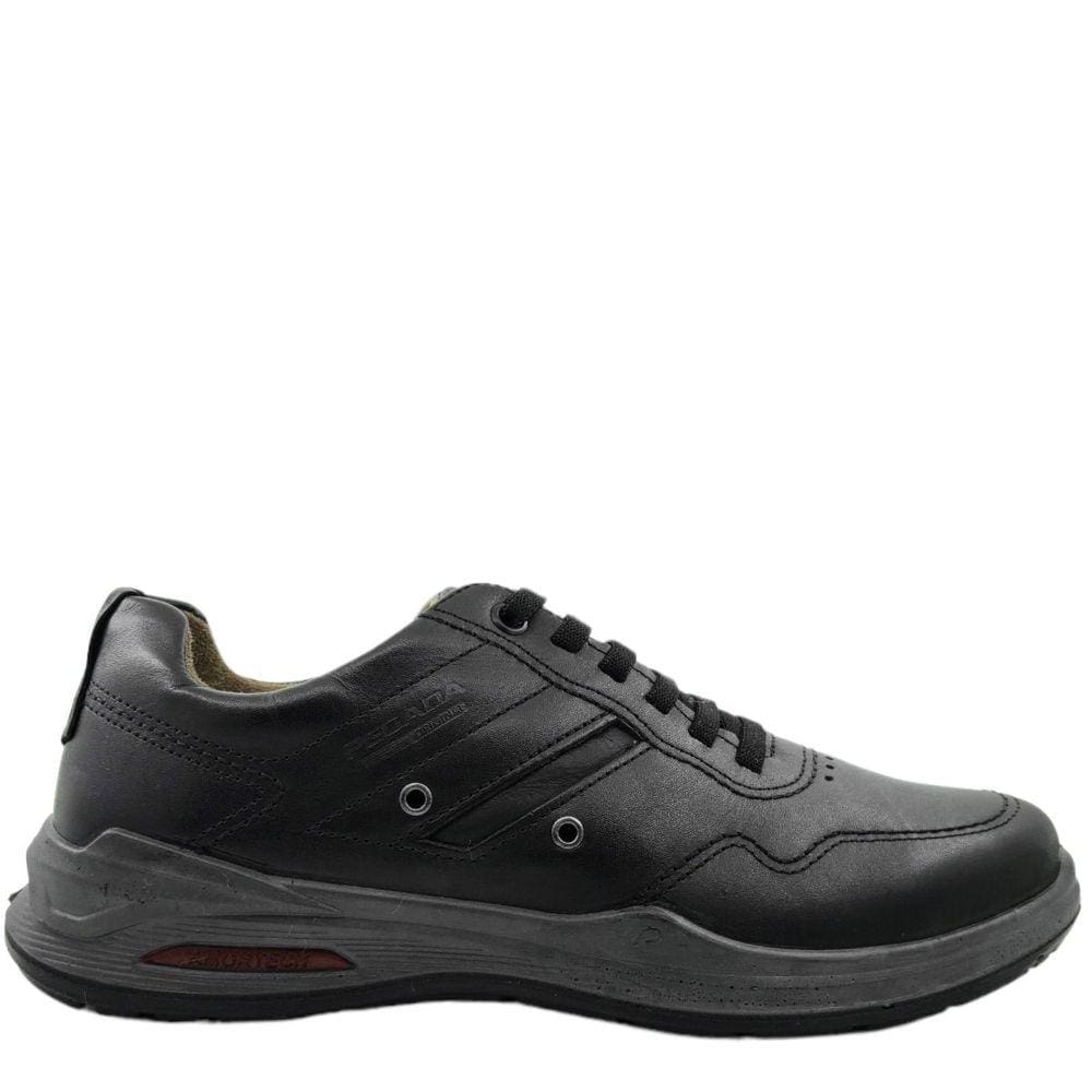 Sapatênis Masculino em Couro Casual Dia a Dia Calce Fácil Amortech Pegada 110505