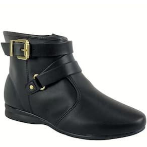 Bota Feminina Casual Conforto Cano Baixo Zíper Lateral Beira Rio 9084.102