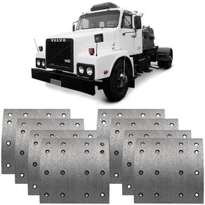 Lona Freio Traseira Volvo N 10 N 12 Fras-le VV289/AF600