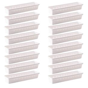 Organizador de gavetas e talheres modular 30,0 x 7,9 cm com 16 unidades Plasutil ref.9733