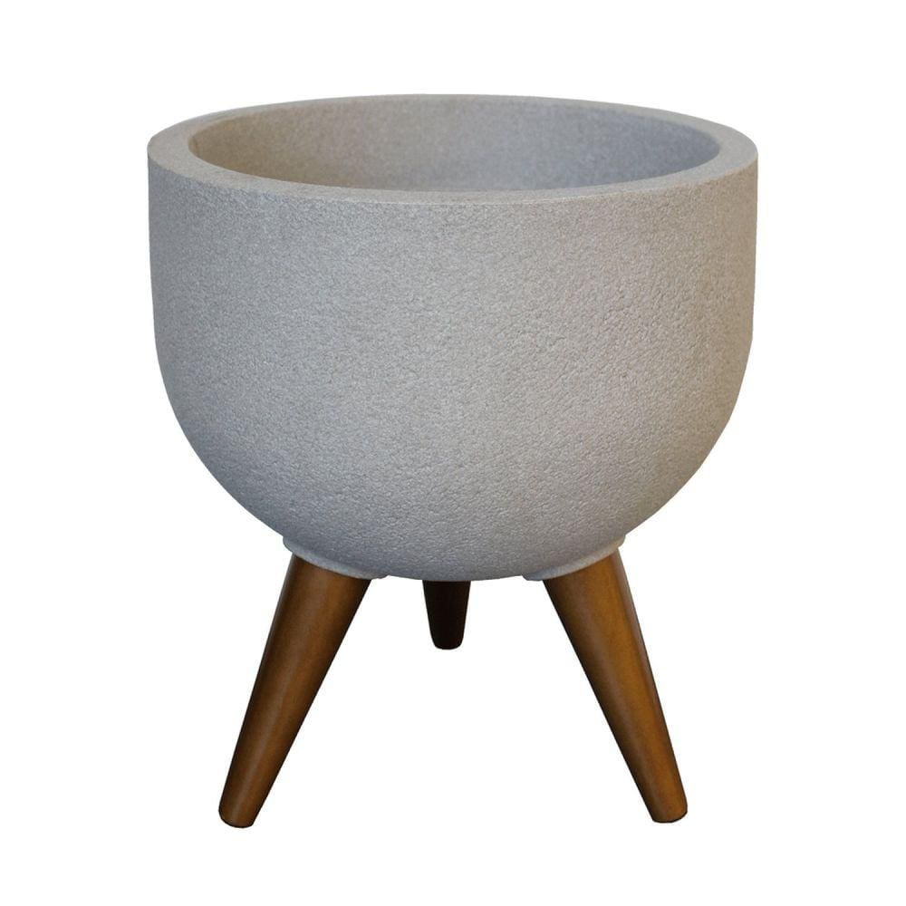 Vaso Redondo 39cm Decore Japi Ciemento