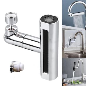Extensor Torneira 4 Modos Arejador Cascata Giratorio 360º Cozinha Casa Pia Agua