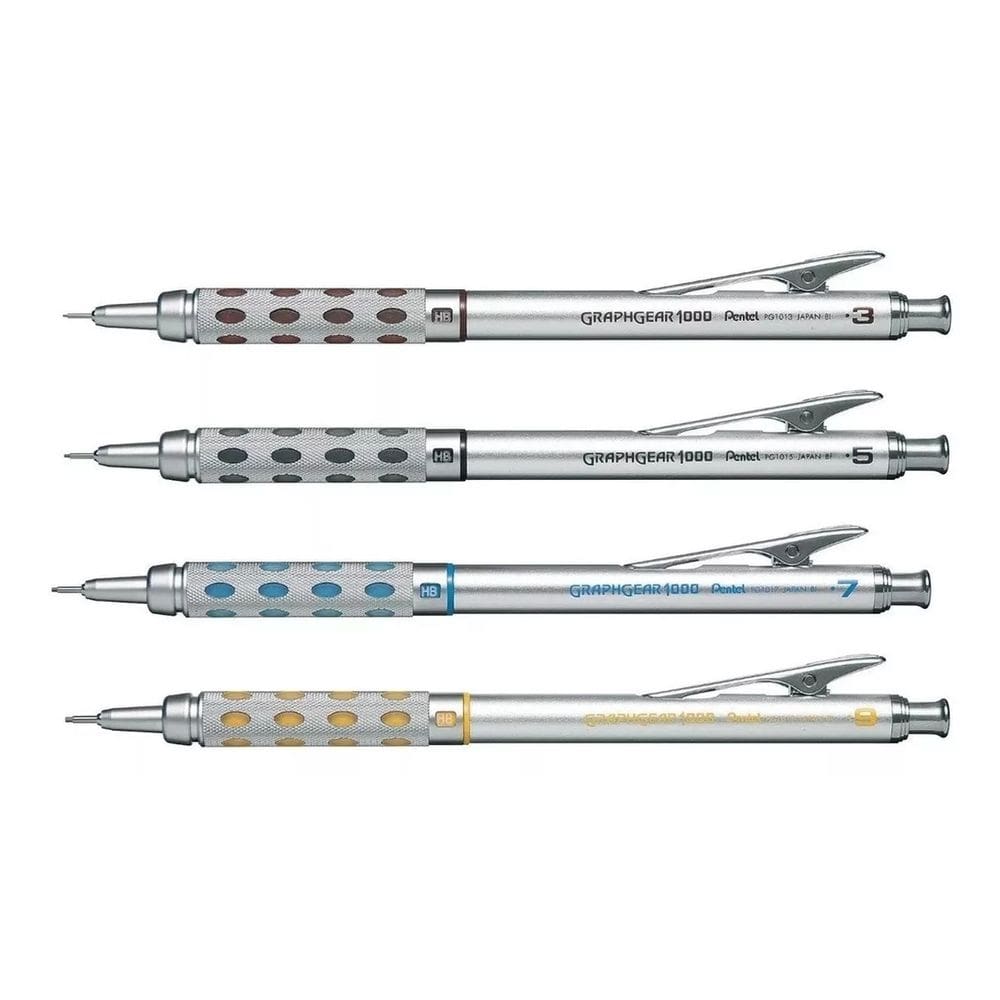 Kit 4 Lapiseira Graphgear 1000 Pentel
