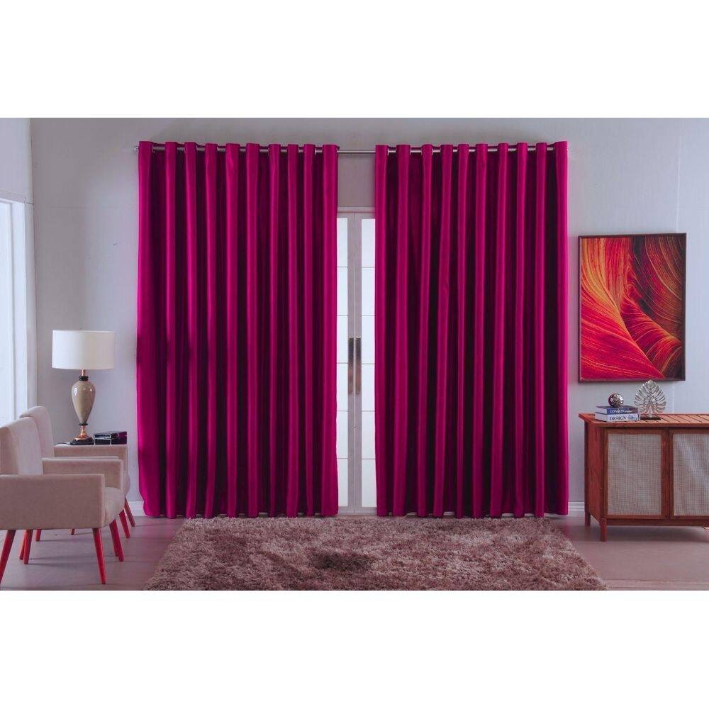 Cortina Blackout Em Tecido Ellegance Sala Quarto 3,00X2,80
