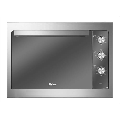 imagem-Forno Elétrico de Embutir Philco PFE47E Preto Espelhado Dupla Resistência 47L - 220V