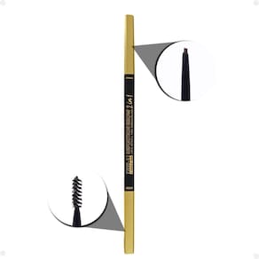 Lápis para Sobrancelha Pink 21 Definition Brow 2 In 1 Preto