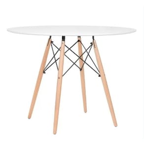 Mesa de Jantar Redonda Eames Eiffel 70cm branca