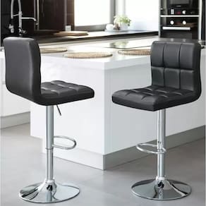 Kit com 2 Banquetas para Cozinha Gomo Confort Espresso Preto