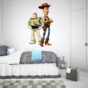Adesivo De Parerde Toy Story - Woody E Buzz