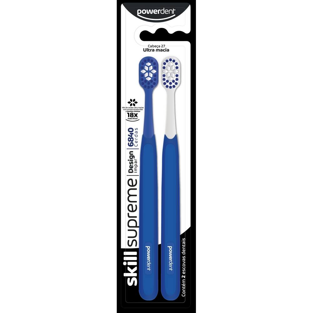ESCOVA DE DENTES SKILL SUPREME 2un