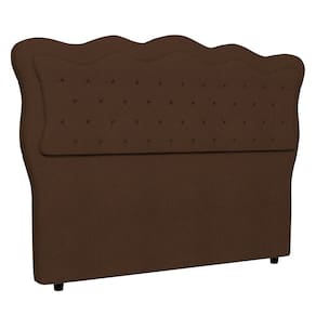 Cabeceira Casal Cama Box 140cm Oregon I02 Bouclê Marrom - Mpozenato