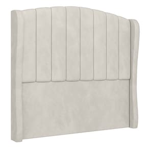 Cabeceira Casal Queen Cama Box 160cm Glenda I02 Veludo Bege - Mpozenato