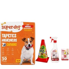 Combo Tapete Higienico para cachorro, Kit Educador Canino E Postinho Chalesco
