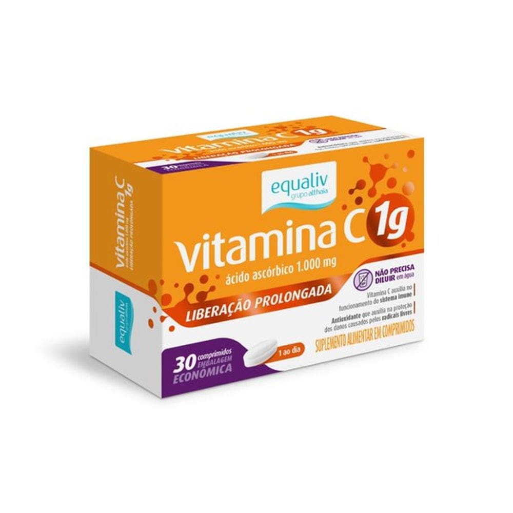 Equaliv Vitamina C 1g - 30 Comprimidos