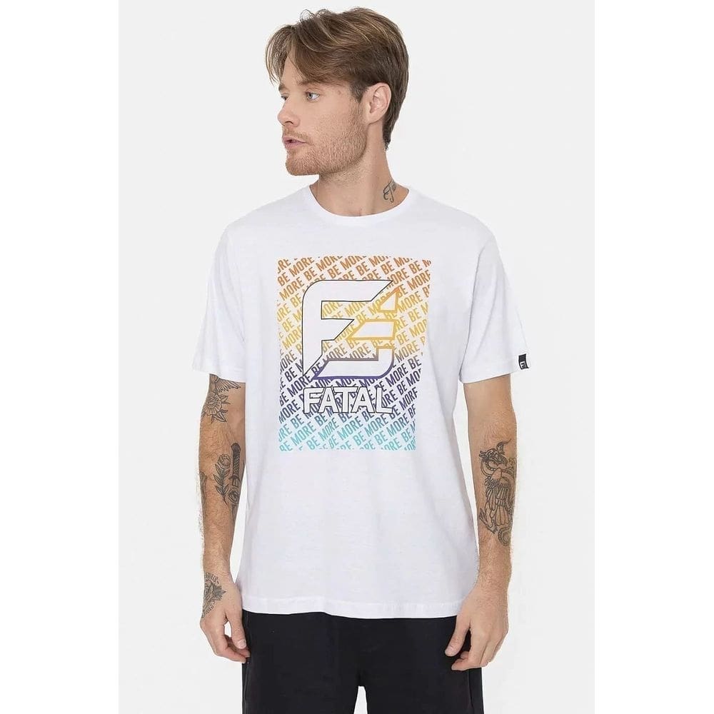 Camiseta Fatal Surf Regular Logo Be More 1998 Colors Verão