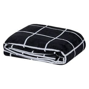 Manta Solteiro Austin Flannel Microfibra 1 Peça - Preto