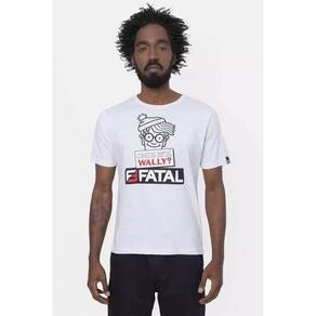 Camiseta Fatal Surf Regular Logo Onde Está Wally 1998 Verão