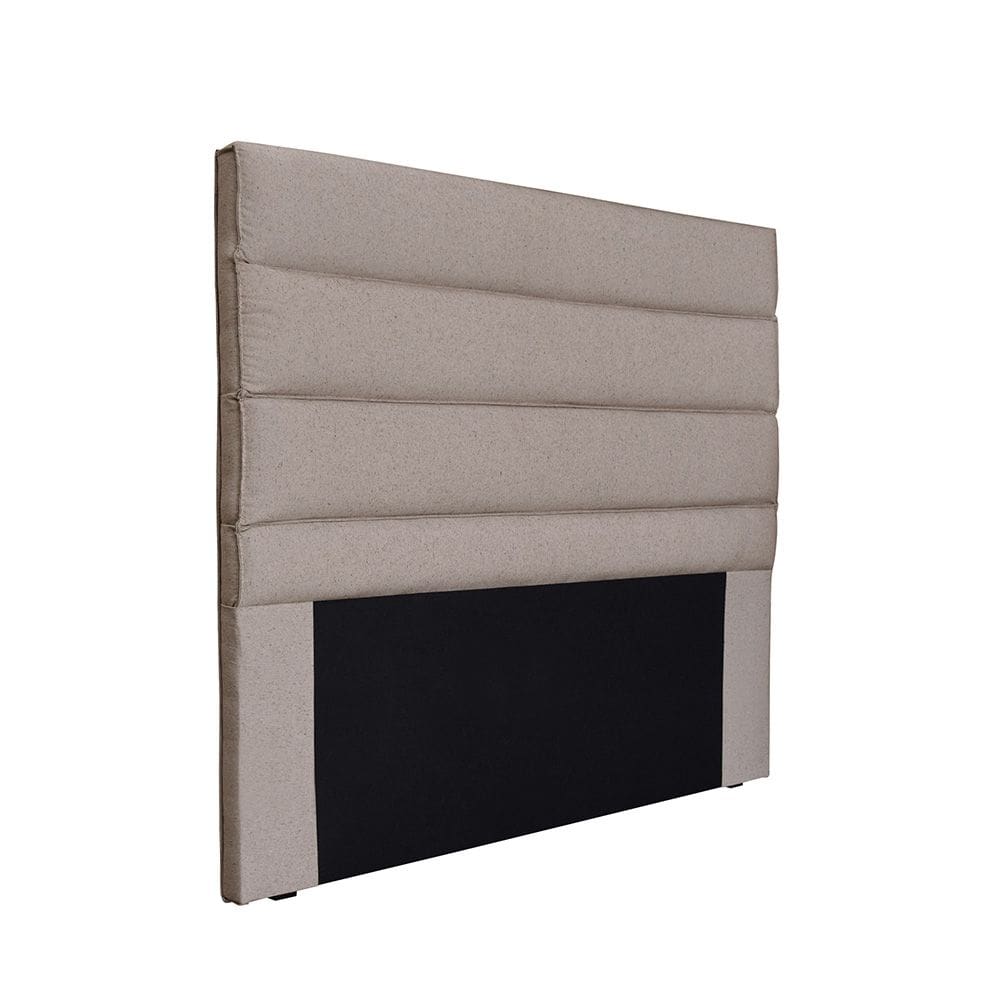 Cabeceira Cama Box Solteiro 90 cm Arles Linho Areia S04 - D`Rossi