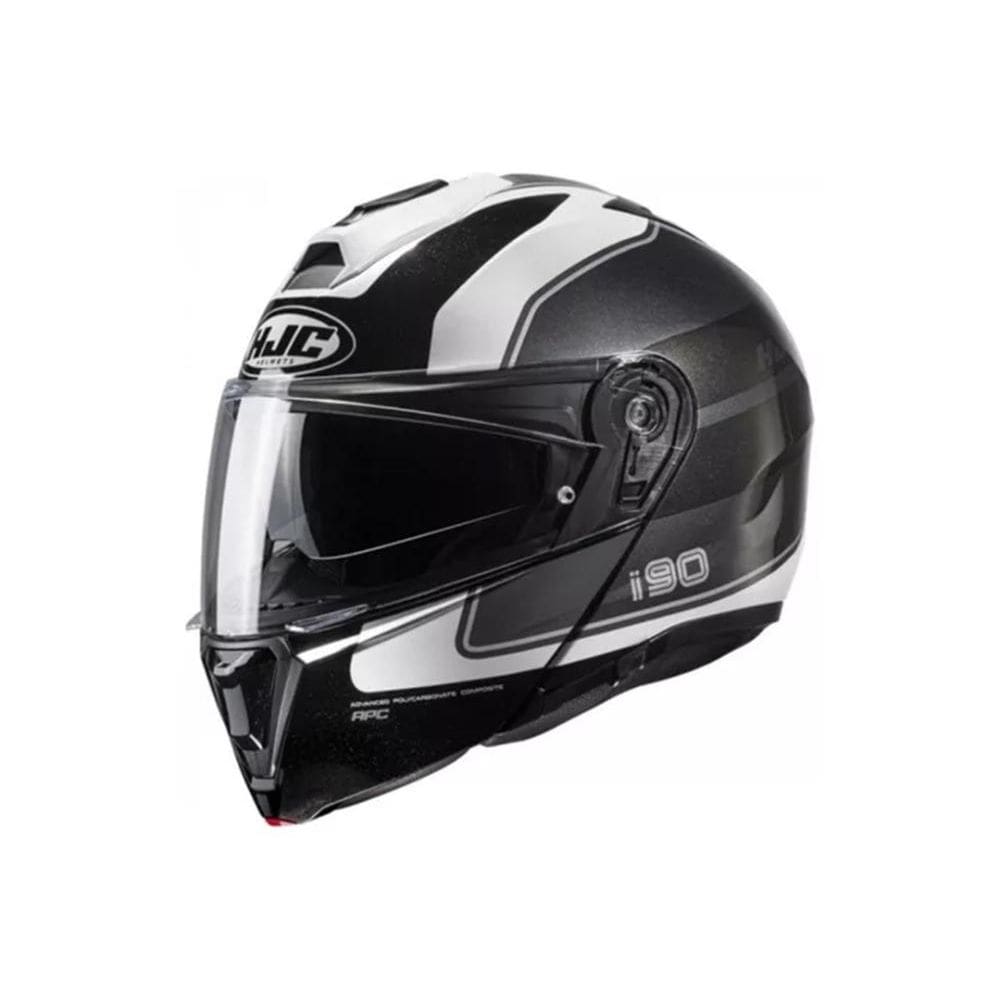 Capacete Hjc I90 Wasco  Cinza Branco E Preto 61 [F016]