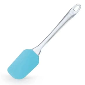 2 Peças - Espátula Silicone Cabo Acrílico P/ Massas - Azul