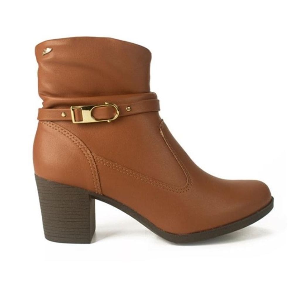 Bota cano curto salto bloco Dakota