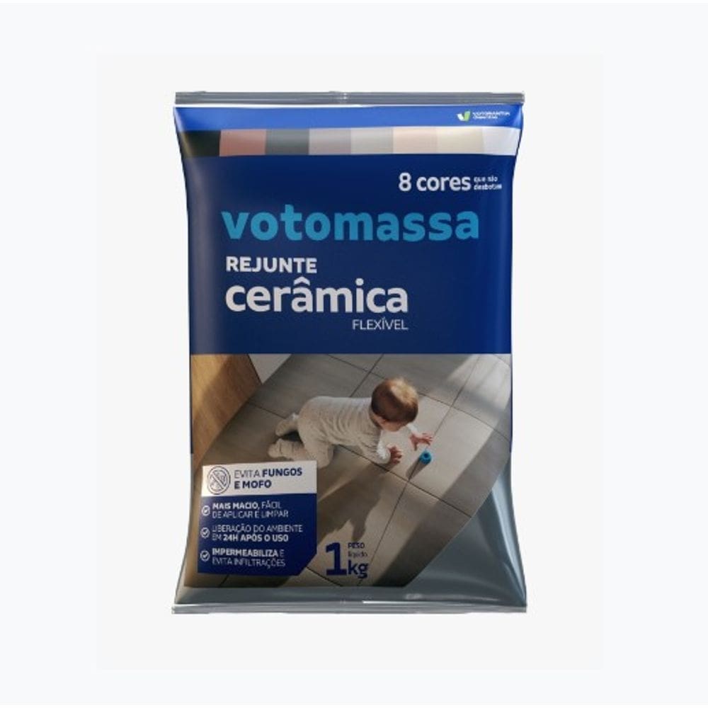 Rejunte Flexivel Votomassa Bege 1Kg