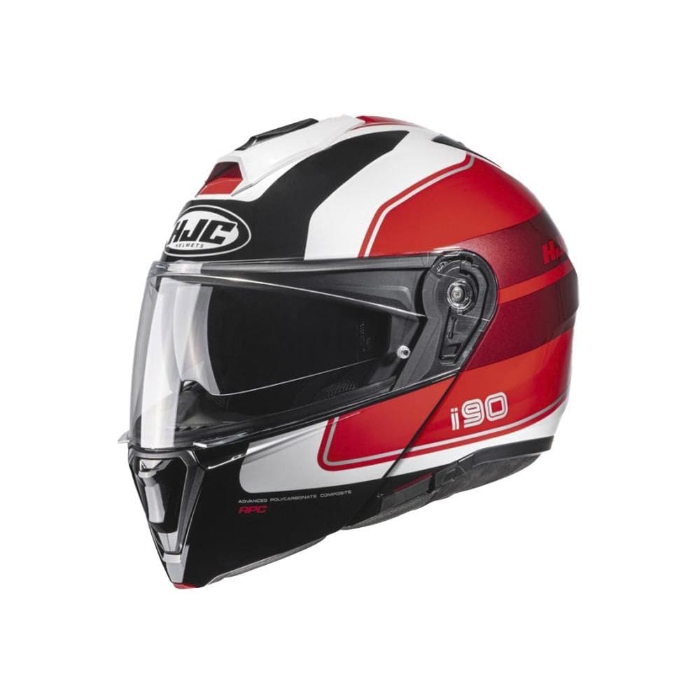 Capacete Hjc I90 Wasco  Vermelho Branco E Preto 61 [F016]