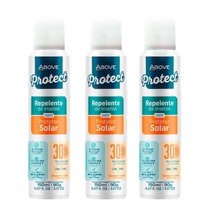 Kit 3 Repelente Insetos Com Protetor Solar Fps30 Above 150Ml