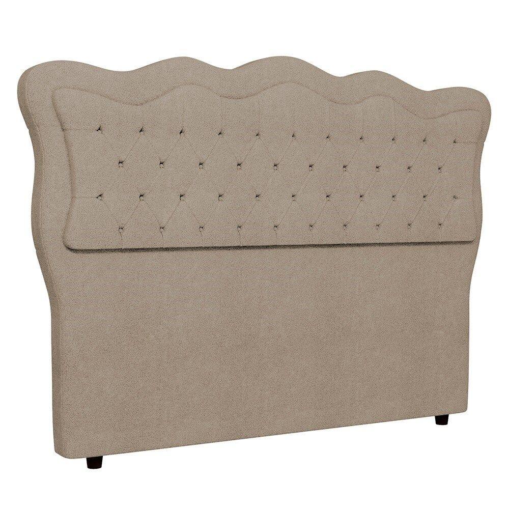 Cabeceira Casal Cama Box 140cm Oregon I02 Bouclê Capuccino - Mpozenato