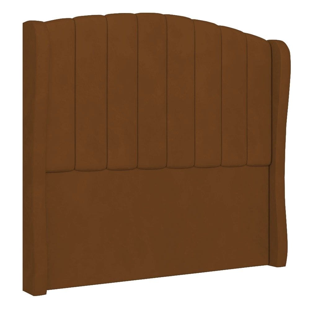 Cabeceira Casal Cama Box 140cm Glenda I02 Veludo Terracota - Mpozenato