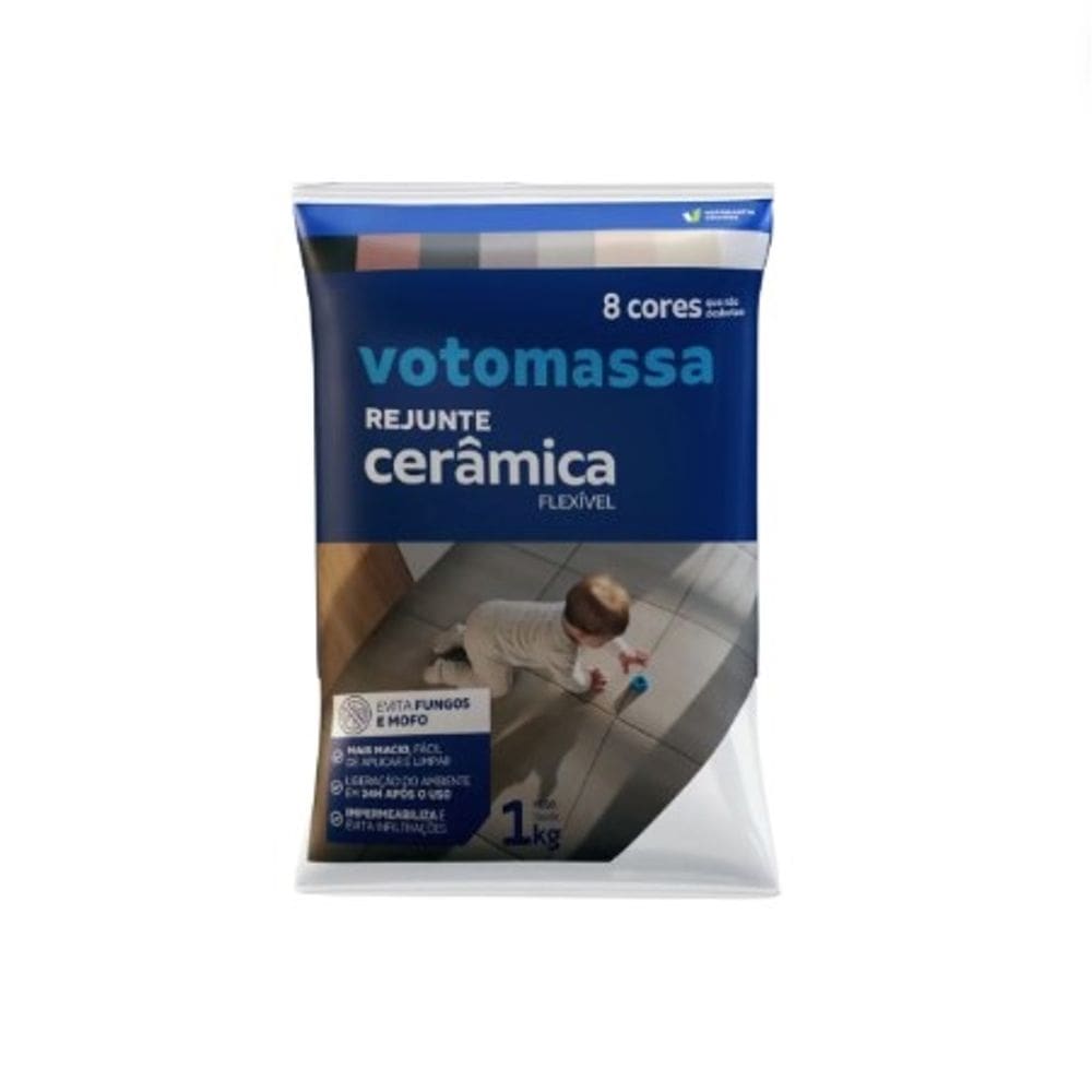 Rejunte Flexivel Votomassa Cinza Escuro 1Kg