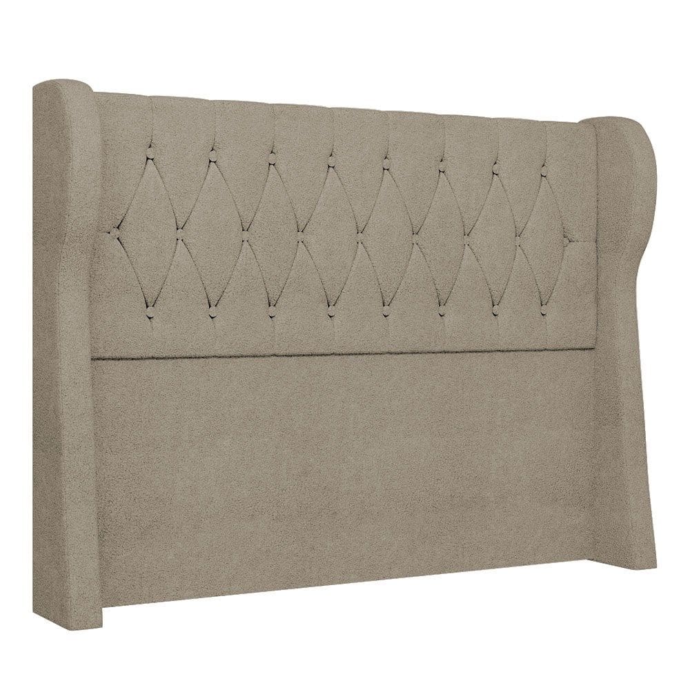 Cabeceira Casal Queen Cama Box 160cm Malva I02 Bouclê Capuccino - Mpozenato
