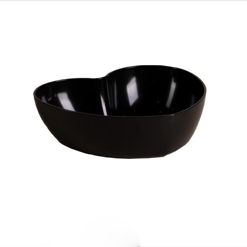 Bowl Coracao Le Chef Preto 26X22X7 Cm Sobremesa Petisco Ref