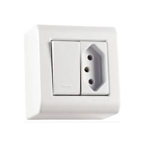 Caixa Interruptor Tomada Lizflex 10A 250V Tramontina