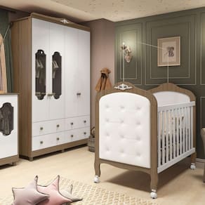 quarto infantil elô noah com janela 4 pt 4 gv branco e carvalho